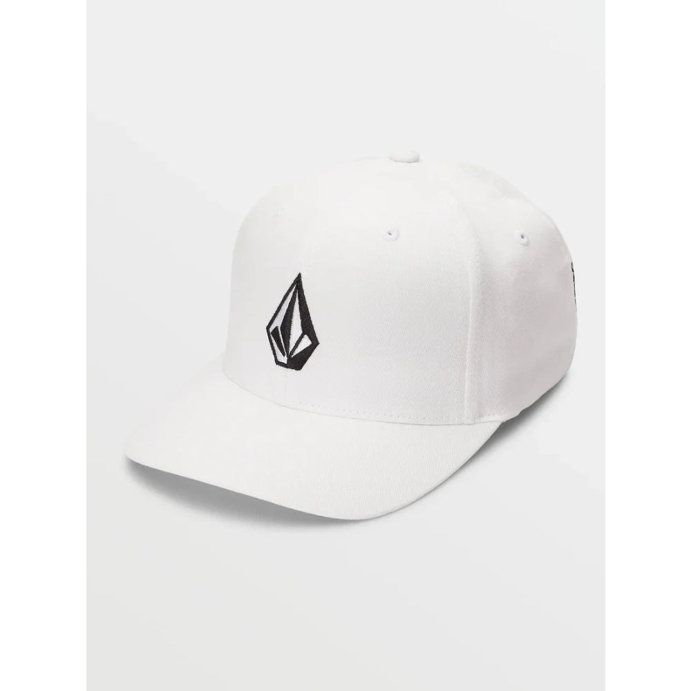 The Volcom Full Stone Flexifit Hat 2023 in White