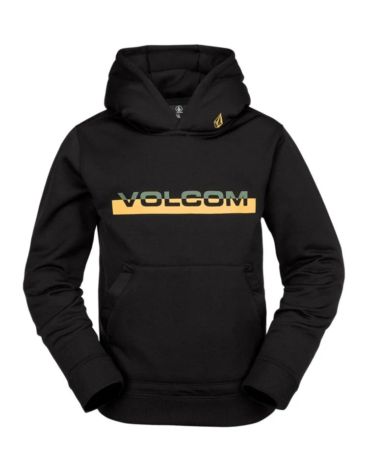 The Volcom Kid's Riding Fleece 2024 in Black