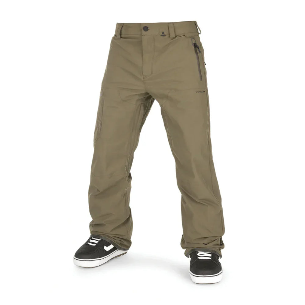 The Volcom L Gore-Tex Men's Snow Pants 2023 in Dark Teak 1