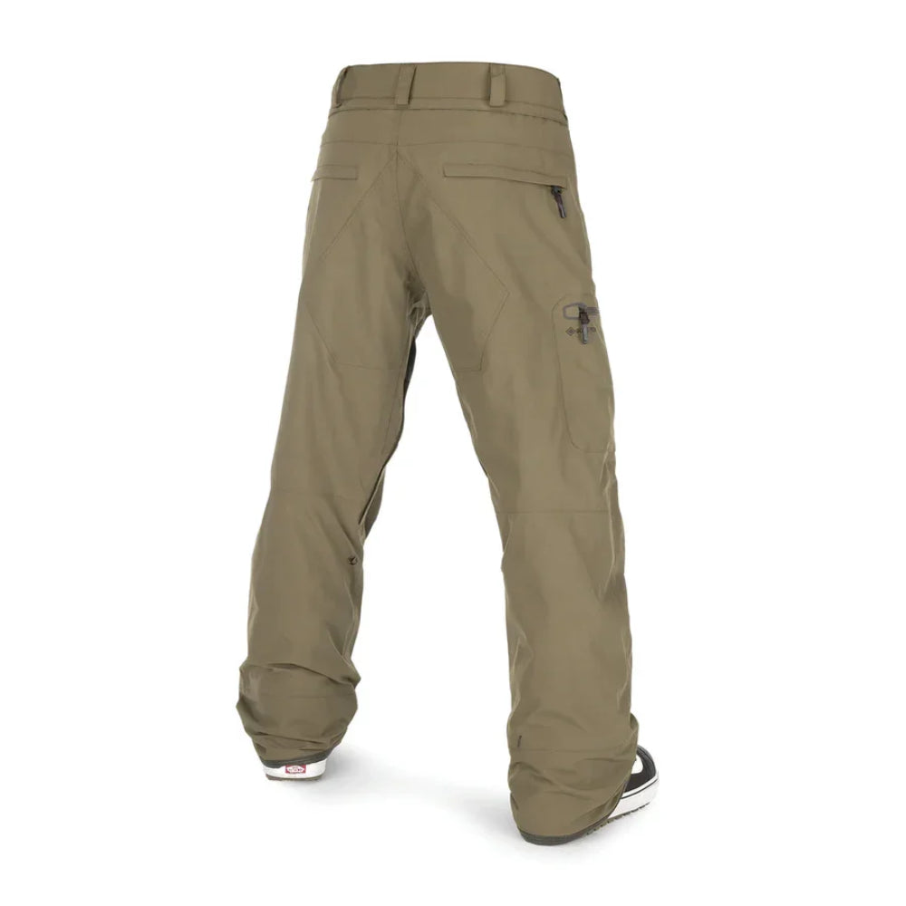 The Volcom L Gore-Tex Men's Snow Pants 2023 in Dark Teak 2