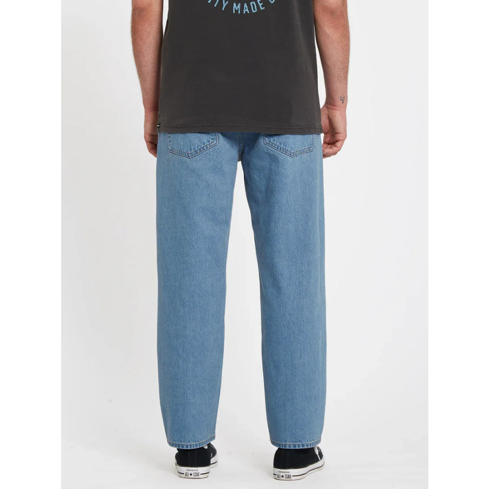 The Volcom Modown Tapered Denim Jeans 2022 in Blue 2