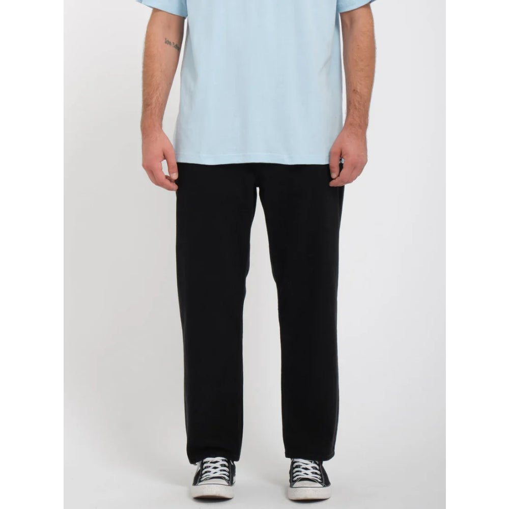 The Volcom Modown Tapered Denim Jeans 2023 in Black 1