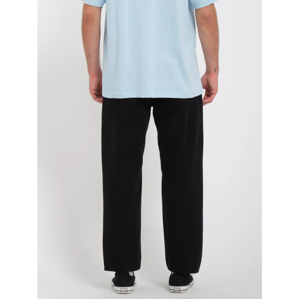 The Volcom Modown Tapered Denim Jeans 2023 in Black 2