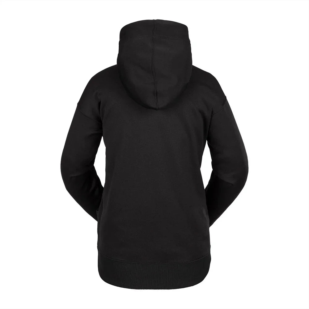 The Volcom Riding Hydro Women's Hoodie 2024 in Black 2