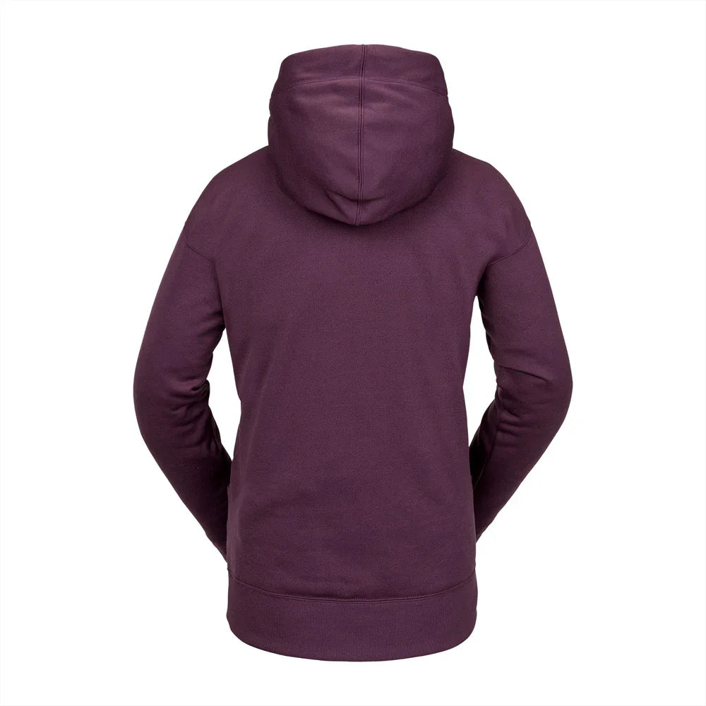 The Volcom Riding Hydro Women's Hoodie 2024 in Blackberry 2