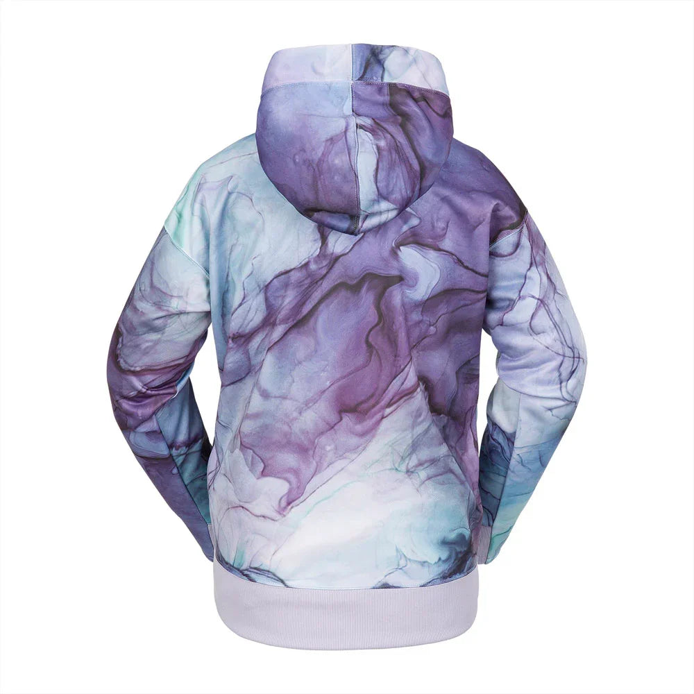 The Volcom Riding Hydro Women's Hoodie 2024 in Glacier Ink 2