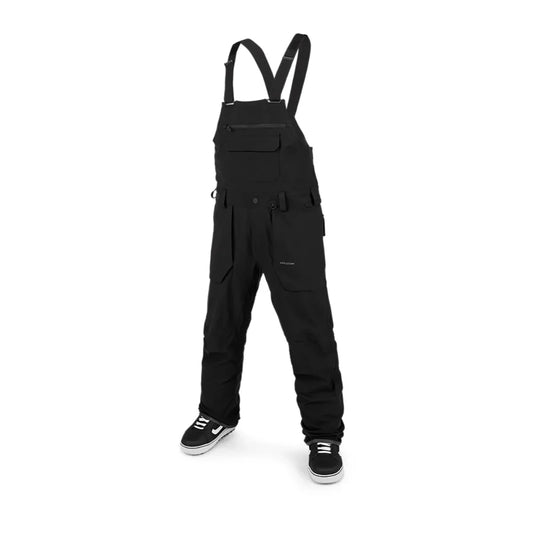 The Volcom Roan Men's Bib Overall 2024 in Black 1