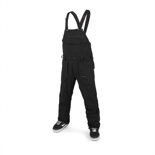 The Volcom Roan Men's Bib Overalls 2024 in Black 1