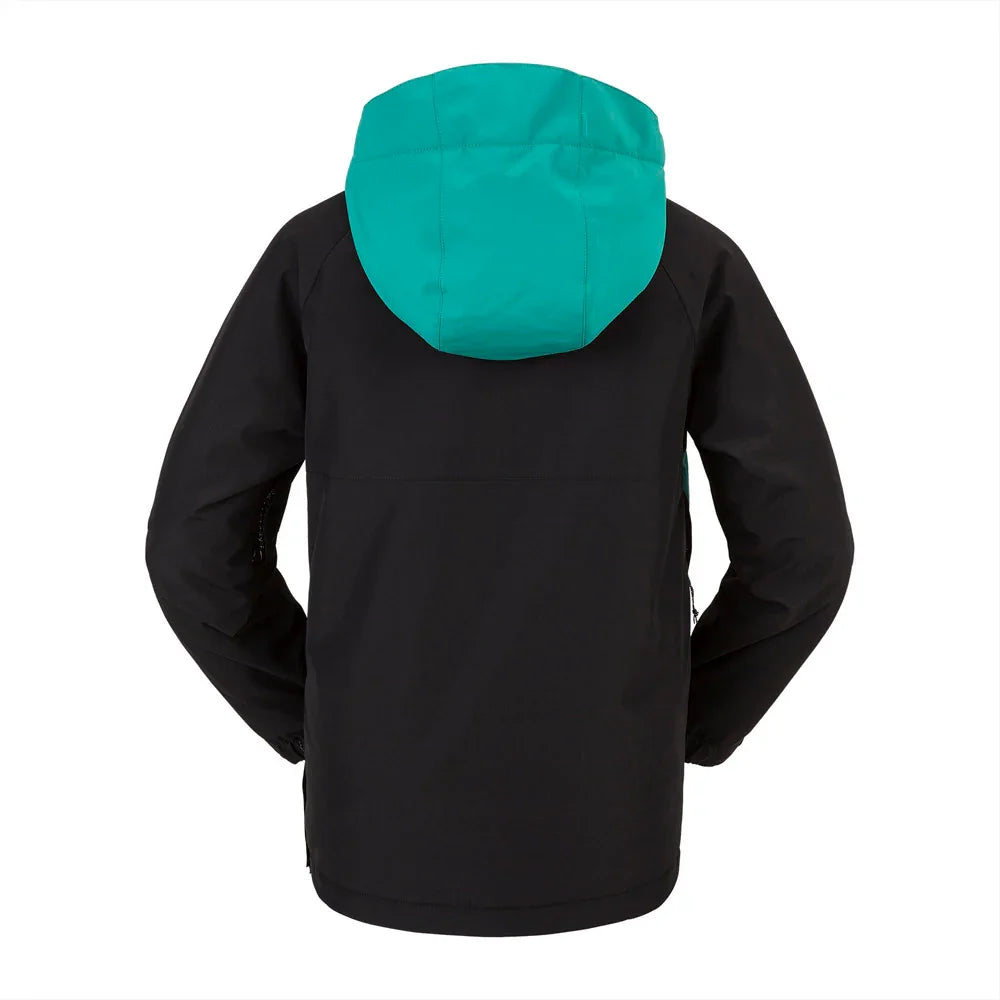 The Volcom Sluff Insulated Kid's Pullover 2024 in Black 2