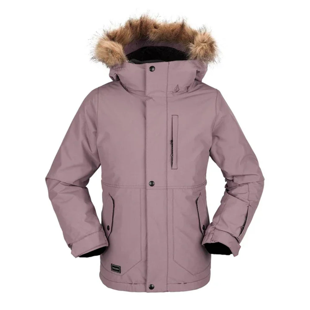 The Volcom So Minty Insulated Kid's Jacket 2023 in Rosewood 1