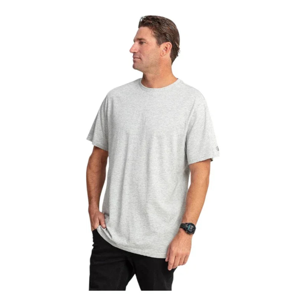 The Volcom Solid T-Shirt 2022 in Grey Marle 2