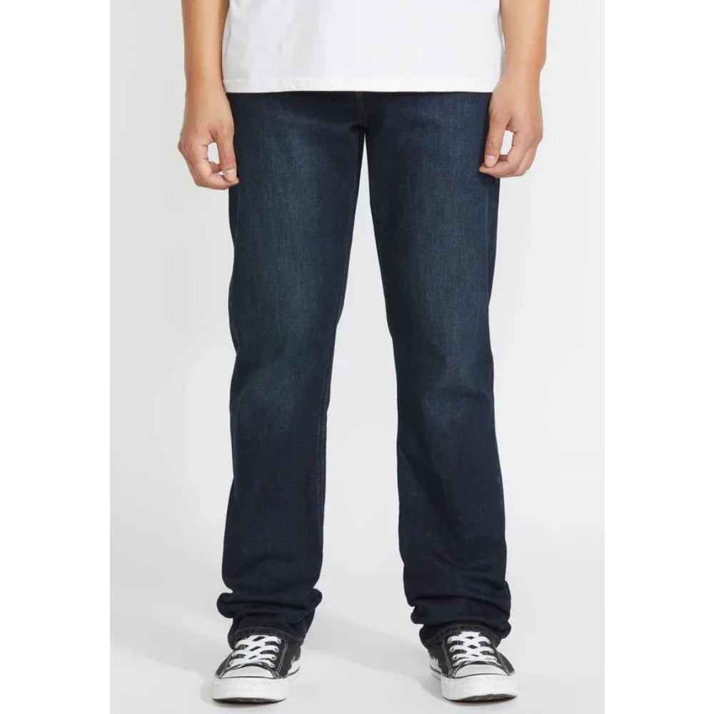 The Volcom Solver Denim Pants 2024 in New Vintage Blue 1