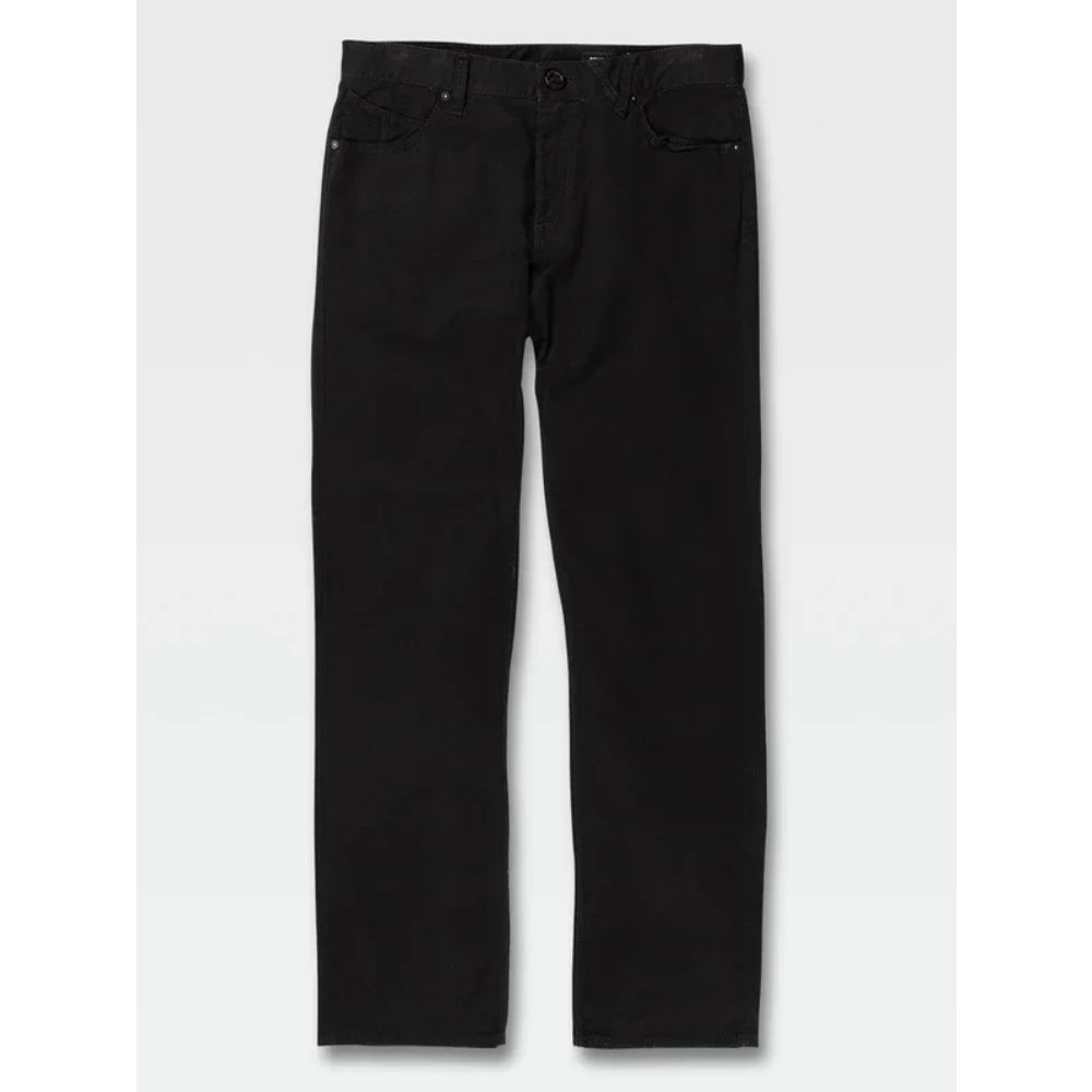 The Volcom Solver Lite 5 Pocket Pants 2021 in Black 1
