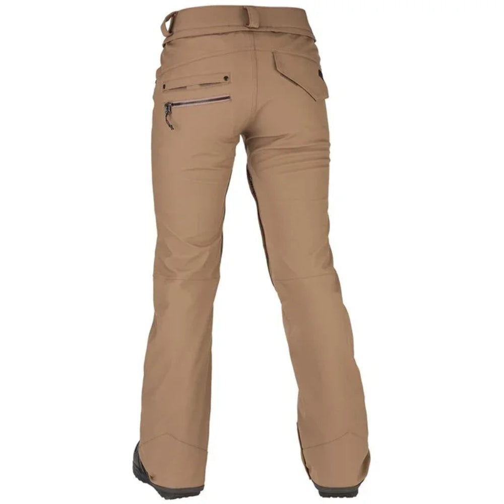 The Volcom Species Women's Stretch Pants 2022 in Coffee 2
