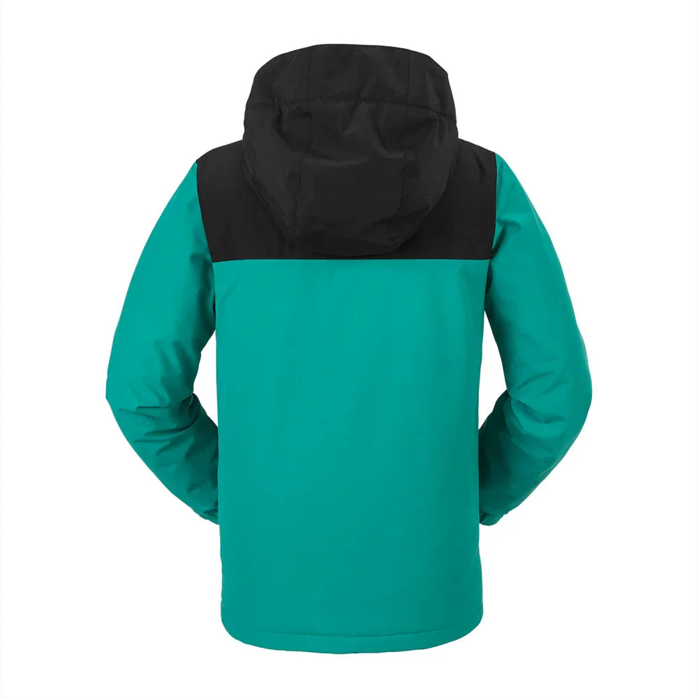 The Volcom Stone .91 Insulated Kid's Jacket 2024 in Vibrant Green 2