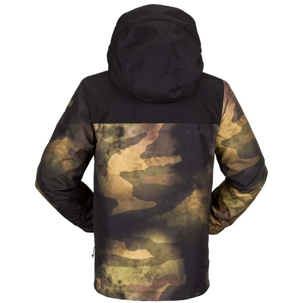 The Volcom Stone 91 Insulated Kid's Jacket 2023 in Camouflage 2
