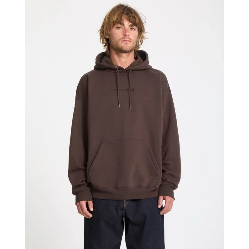 The Volcom Stone Men's Pullover Hoody in Cacao