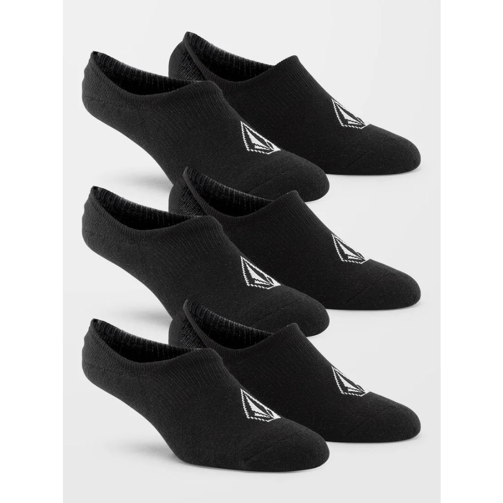 The Volcom Stone No Show Socks 2021 in 3 Pack