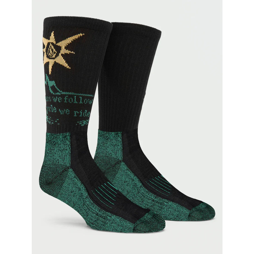 The Volcom Tokyo True Bryan Iguchi Socks 2024 in Stealth