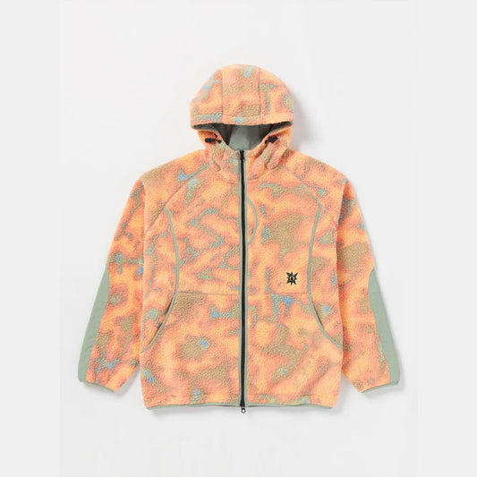 The Volcom Tokyo True Bryan Iguchi Zip Fleece 2024 in Tiger Lily