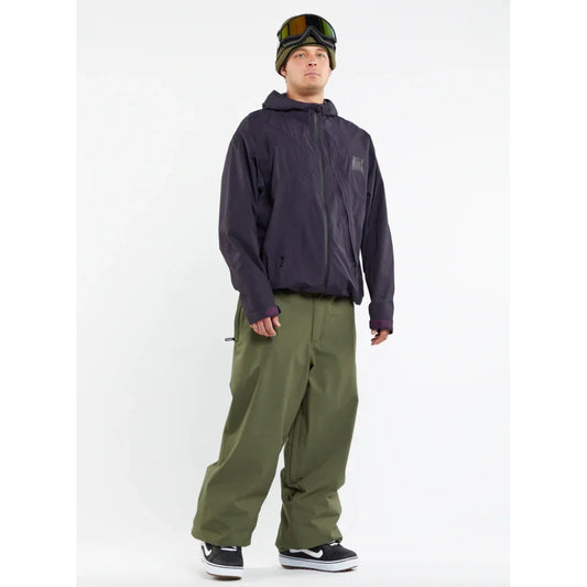 The Volcom VLCMX Dustbox Men's Snow Pants 2024 in Military 1