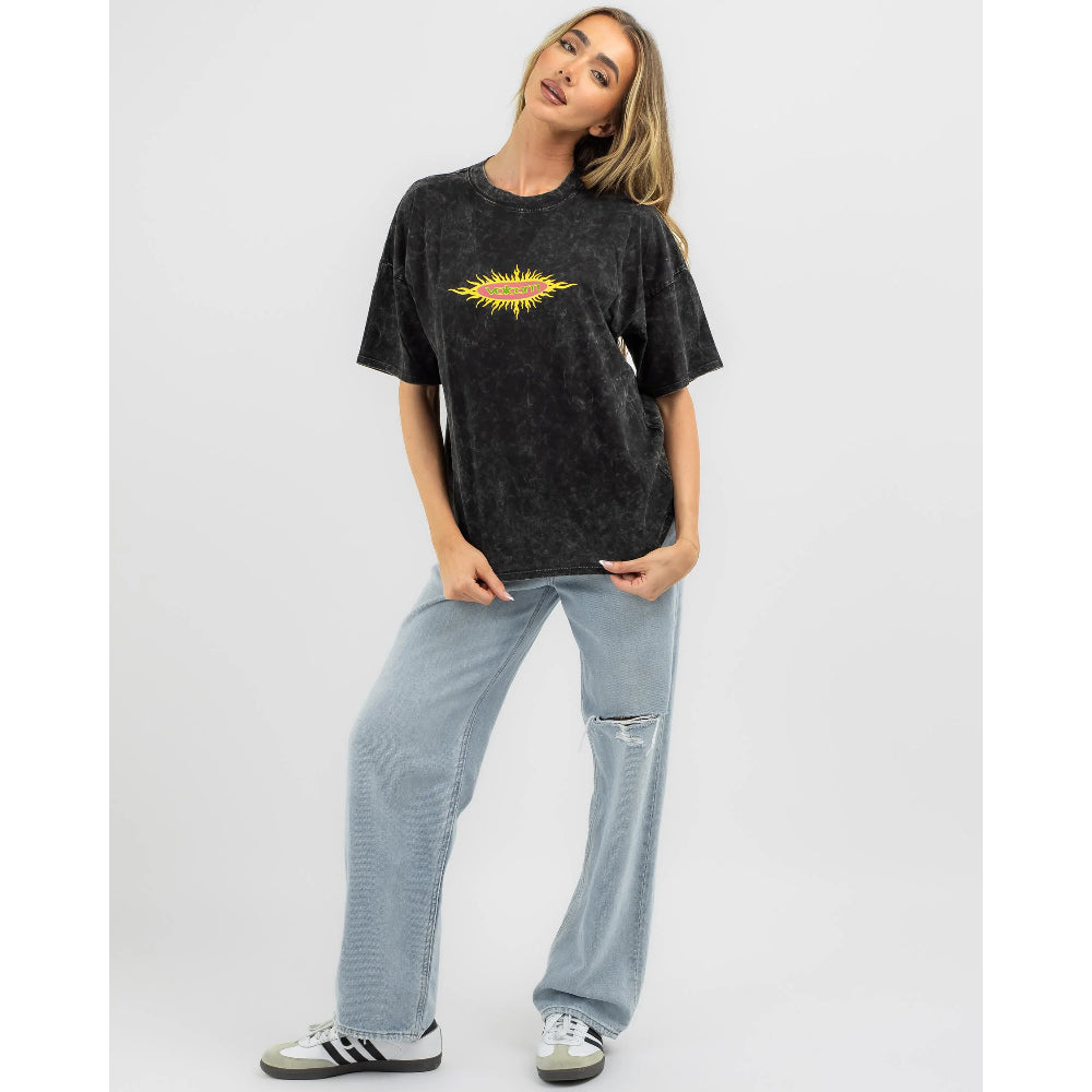 The Volcom Voltrip Women's T-Shirt 2024 in Black 1