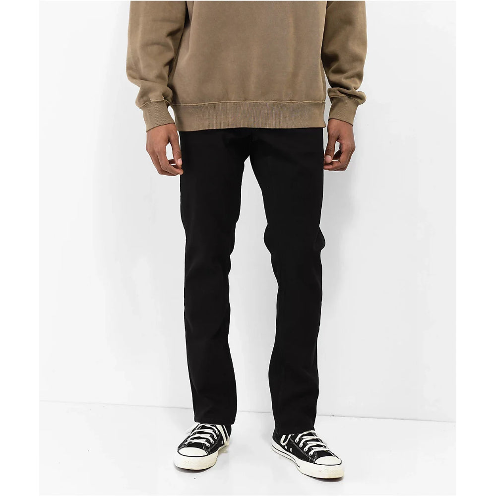 The Volcom Vorta Denim Jeans 2023 in Black on Black 1