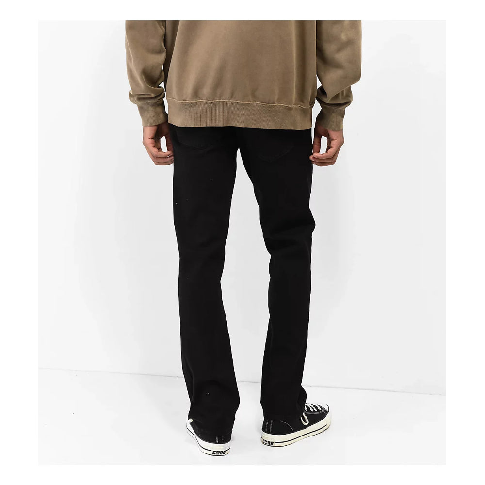 The Volcom Vorta Denim Jeans 2023 in Black on Black 2