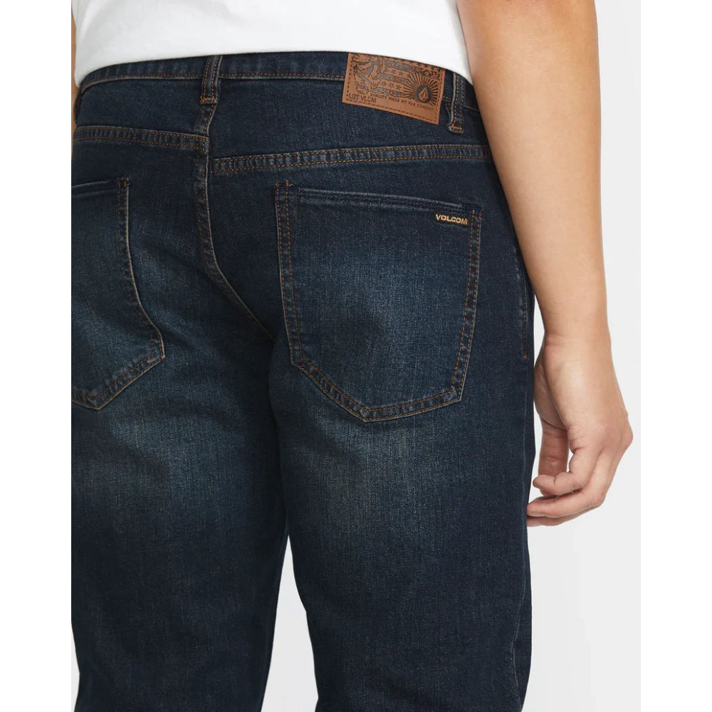 The Volcom Vorta Denim Jeans 2023 in Vintage Blue 2