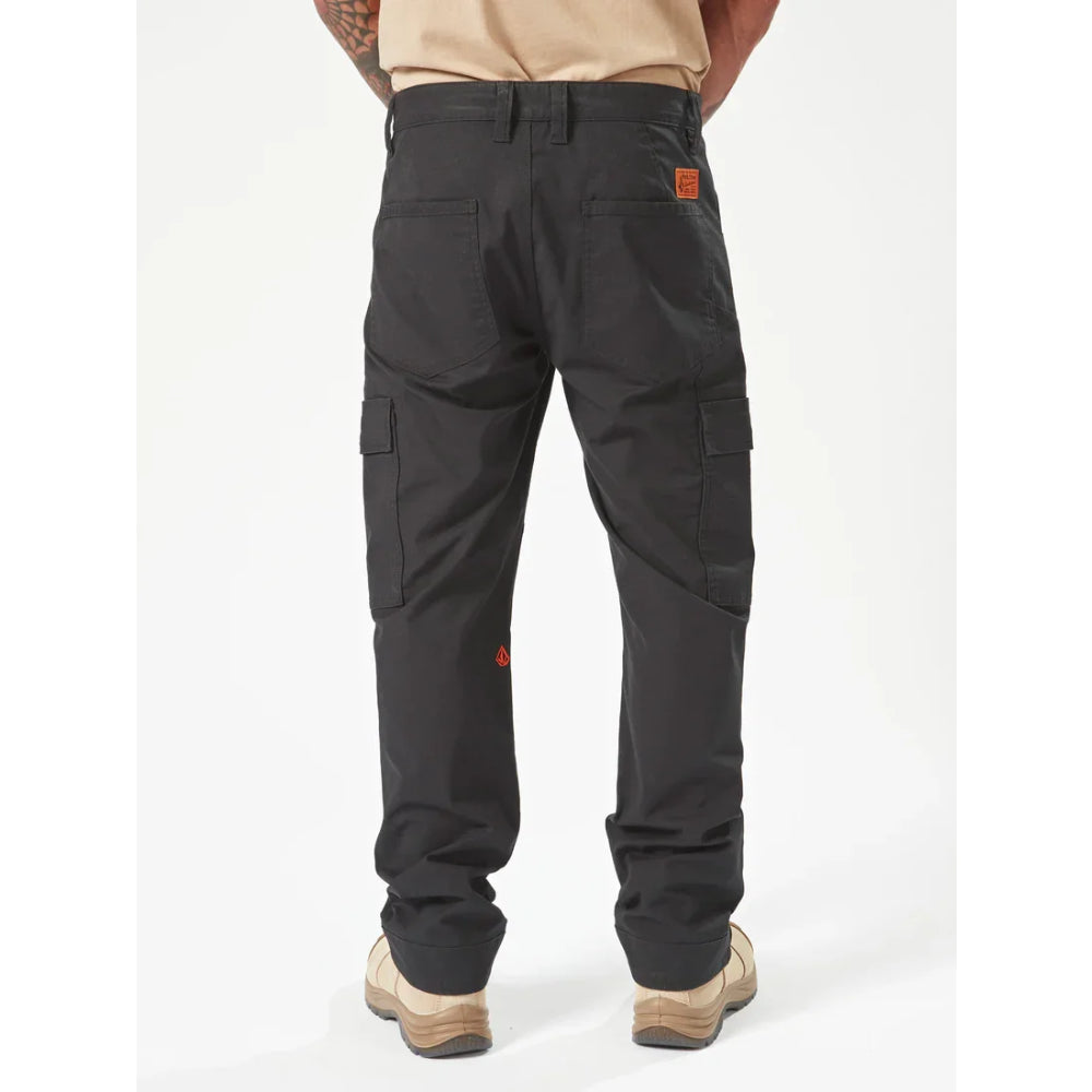 The Volcom Workwear Meter Lightweight Pants 2023 in Black 2