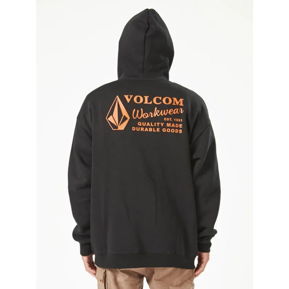 The Volcom Workwear Pullover Fleece in Black 2