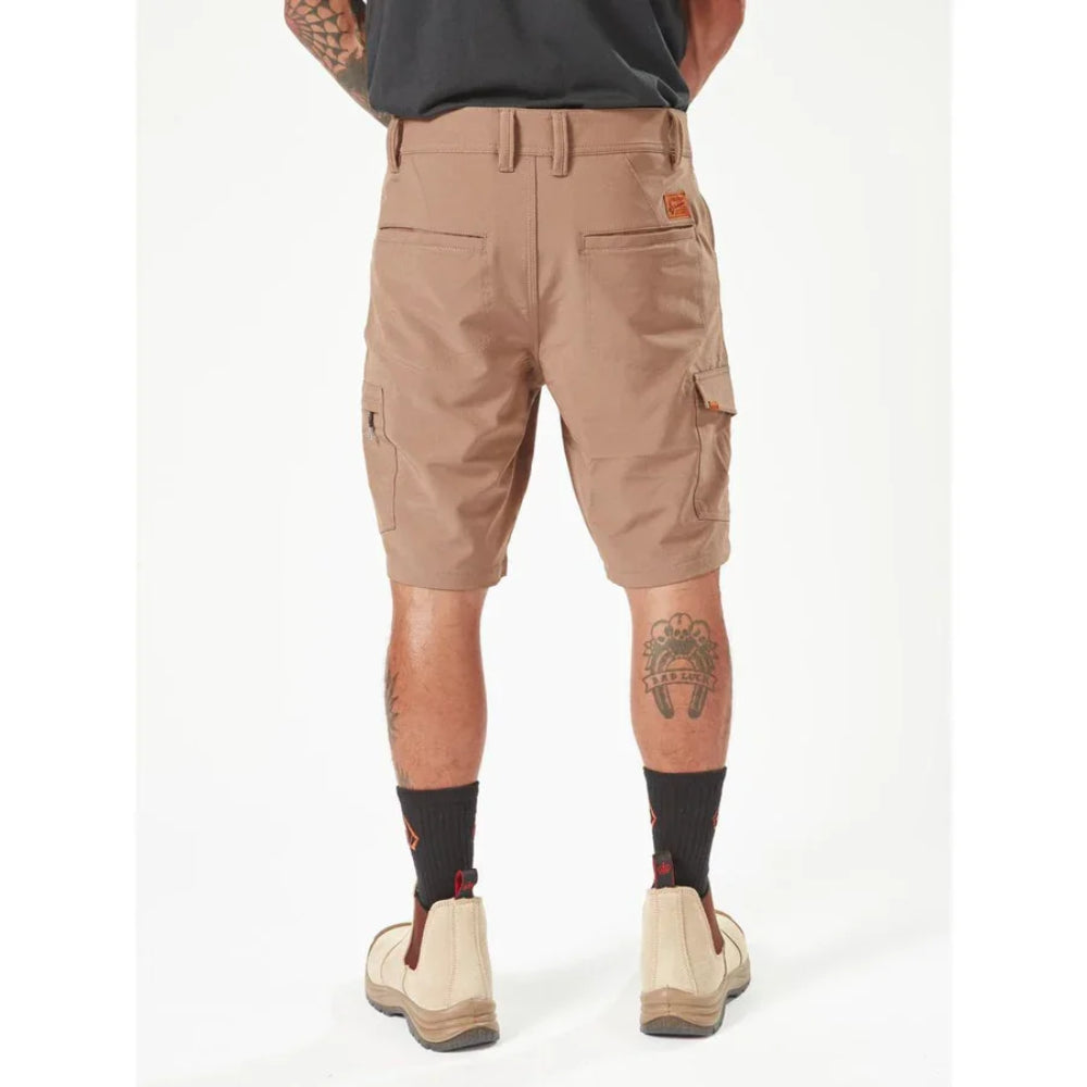 The Volcom Workwear Slab Hybrid 20" Shorts 2023 in Brindle 2