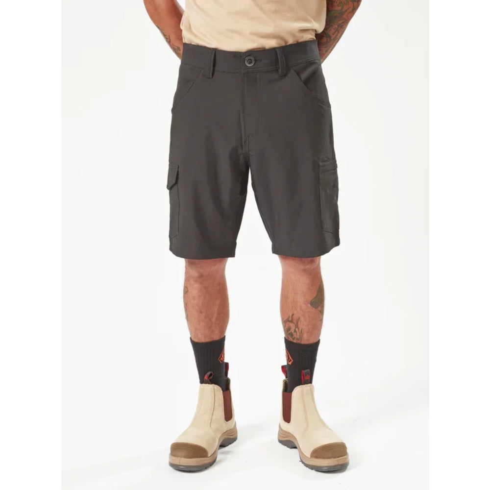 The Volcom Workwear Slab Hybrid Shorts 20" 2022 in Black 1