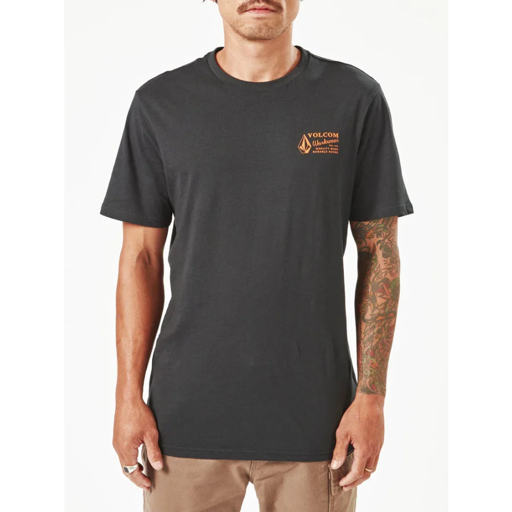 The Volcom Workwear T-Shirt 2023 in Black 1