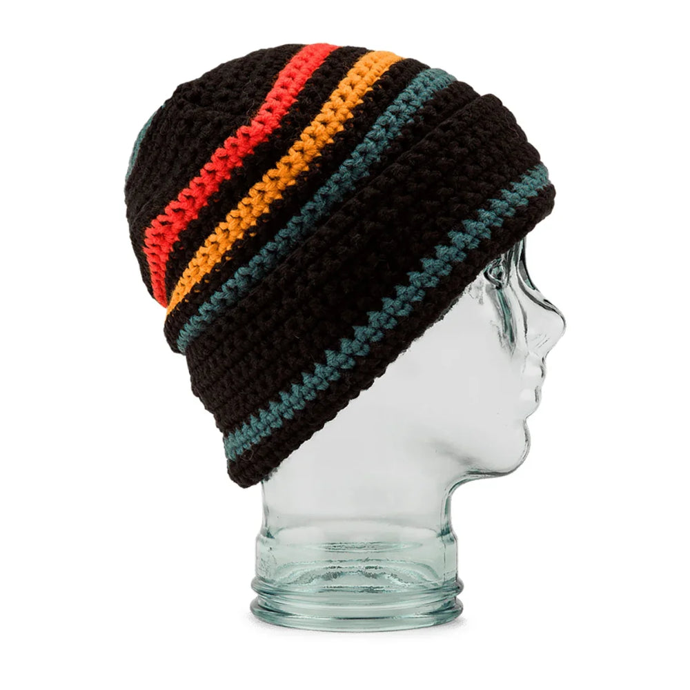 The Volcom Yay Crochet Beanie 2024 in Black