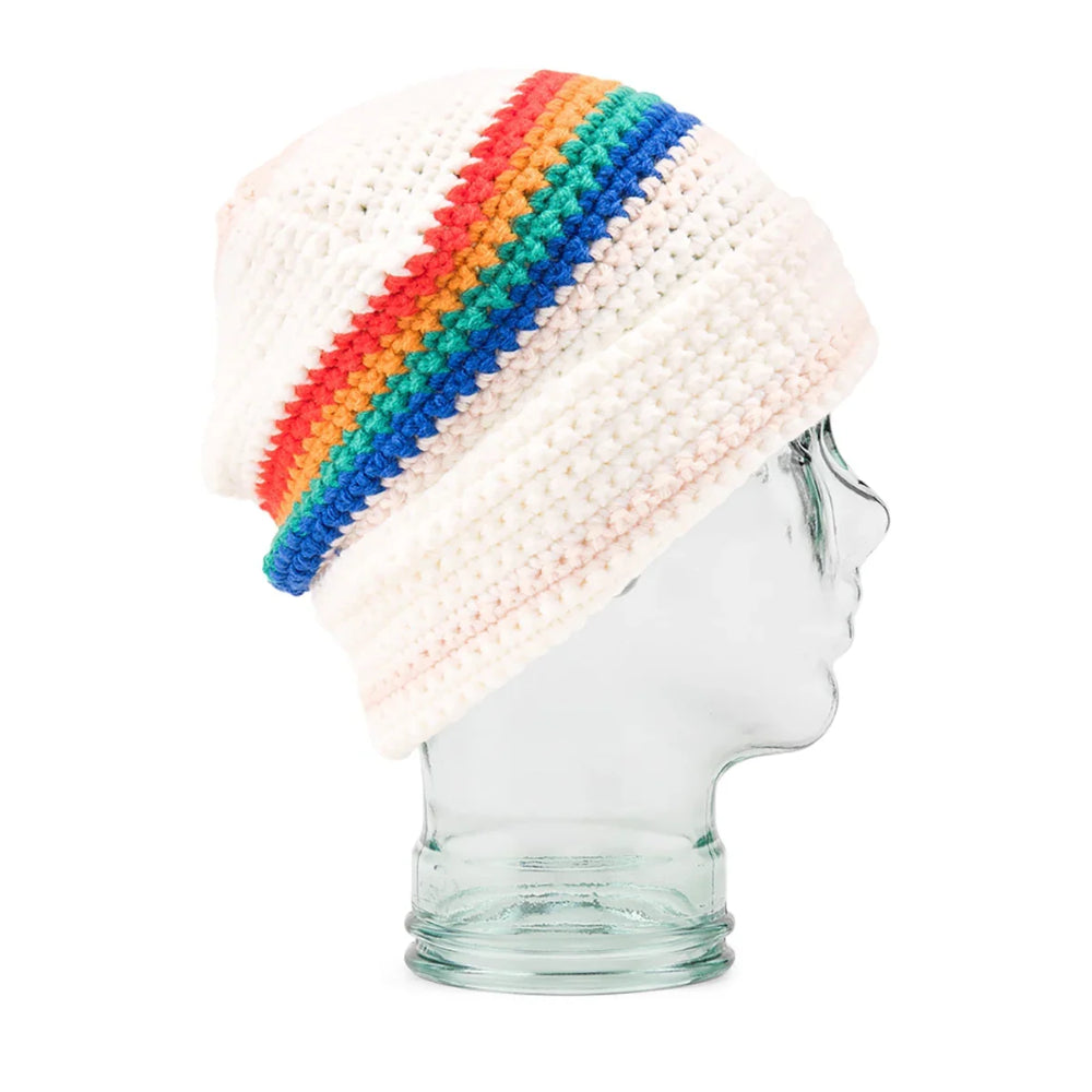 The Volcom Yay Crochet Beanie 2024 in White