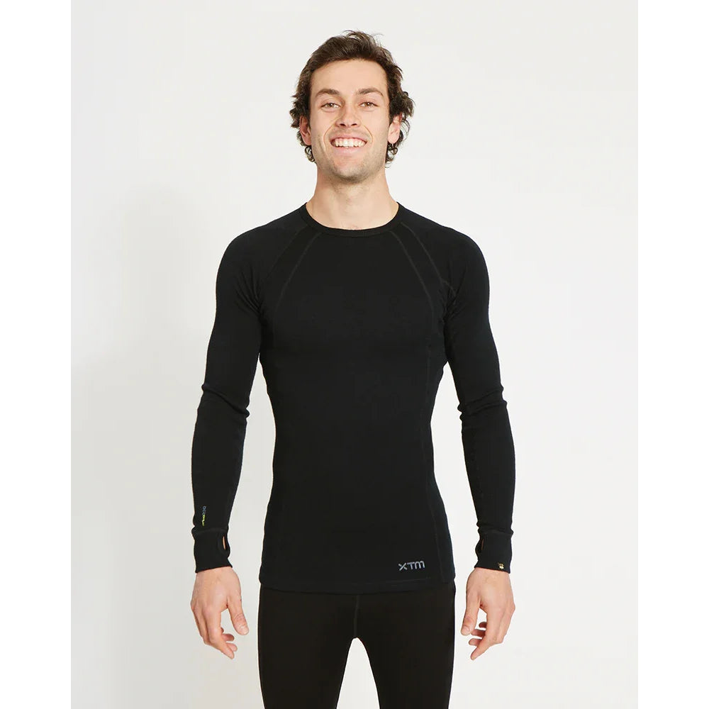 The XTM Merino Men's 230 Thermal Top 2023 in Black