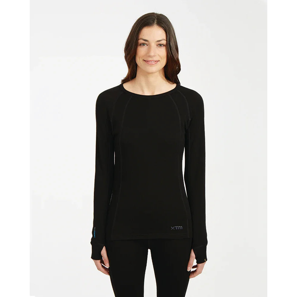 The XTM Merino Women's 230 Thermal Top 2023 in Black