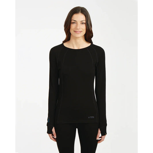 The XTM Merino Women's 230 Thermal Top 2023 in Black