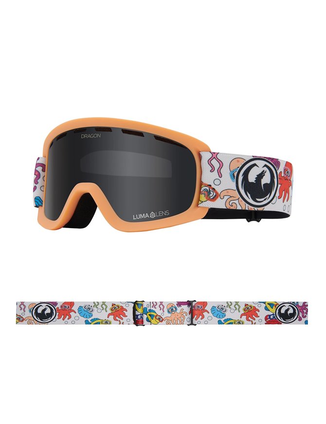 DRAGON LIL D GOGGLES - SEA FRIENDS / LL DARK SMOKE