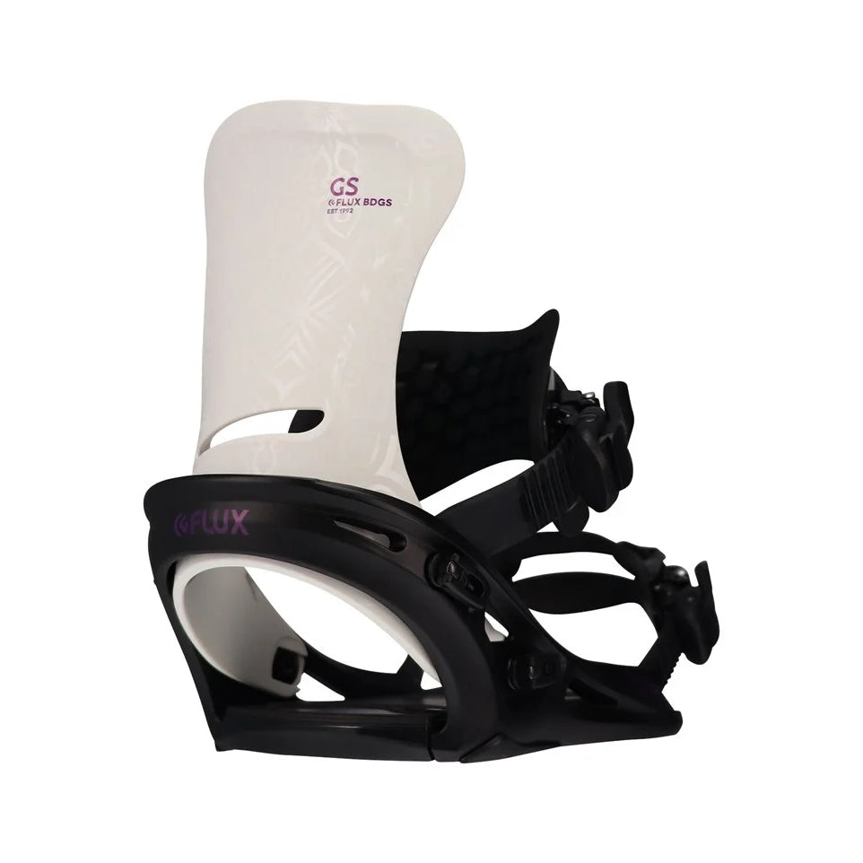 The 2023 Flux GS Black White Women's Snowboard Binding
