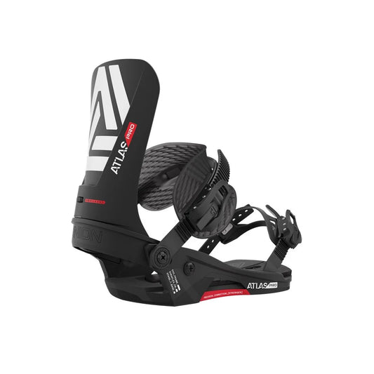 The 2023 Union Atlas Pro Black Men's Snowboard Binding