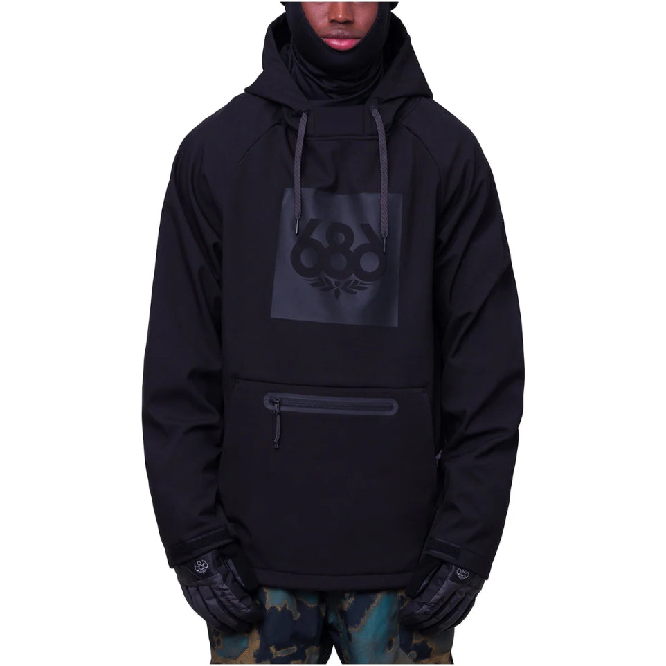 The 2024 686 Men's Waterproof Hoody Black