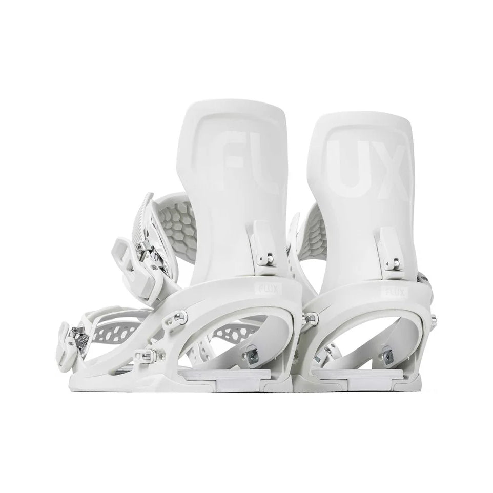 The 2024 Flux XF White Men's Snowboard Binding
