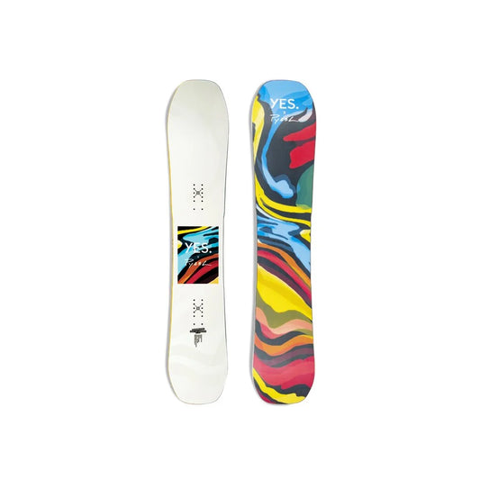 The 2024 Yes Pyzel SBBS Men's Snowboard in white