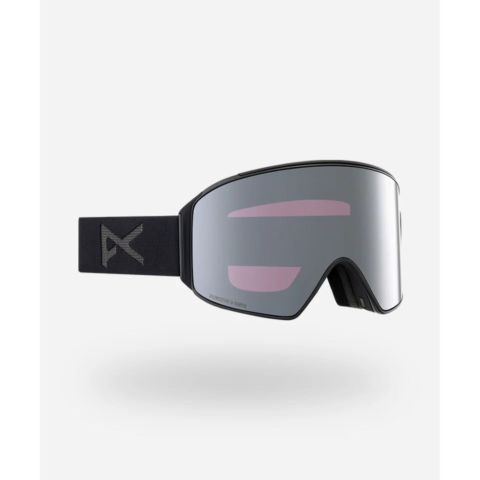 The Anon Low Bridge M4 Cylindrical Goggles, Bonus Lens & MFI Face Mask 2024 in Smoke/ Percieve Sunny Onyx