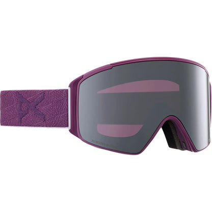 The Anon M4S Cylindrical Goggles, Bonus Lens & MFI Face Mask 2024 in Grape/ perceive Sunny Onyx