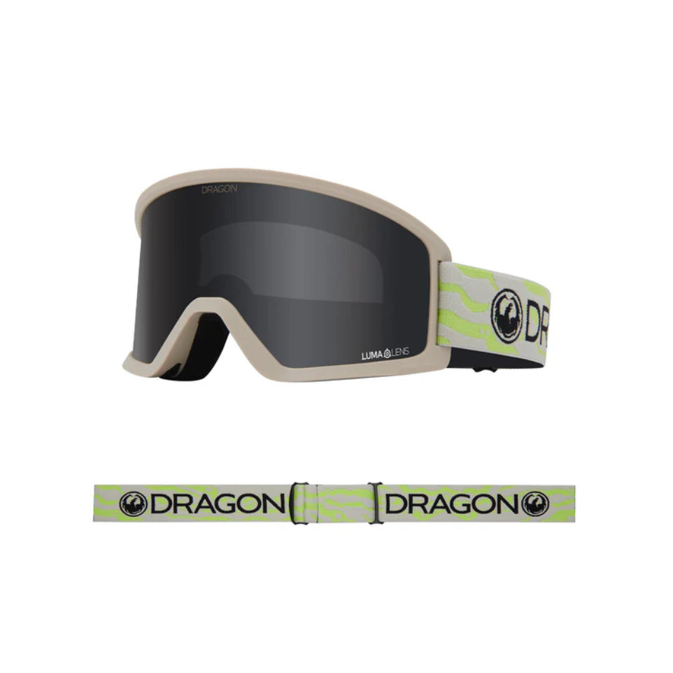 The Dragon DX3 OTG Goggles 2024 in Kelp/ Lumalens Dark Smoke