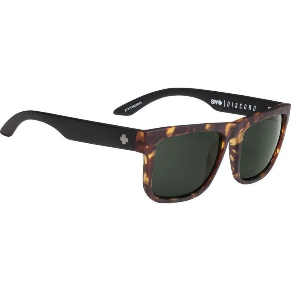 The SPY Discord Sunglasses 2024 in Vintage Tort/ Happy Gray Green
