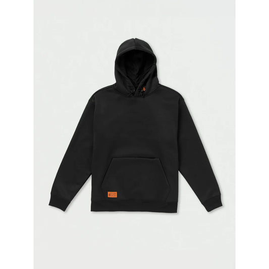 The Volcom Work Wear Bonded Pull Over Hoodie 2024 in Black